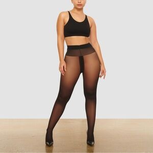 SKIMS support tights black size small